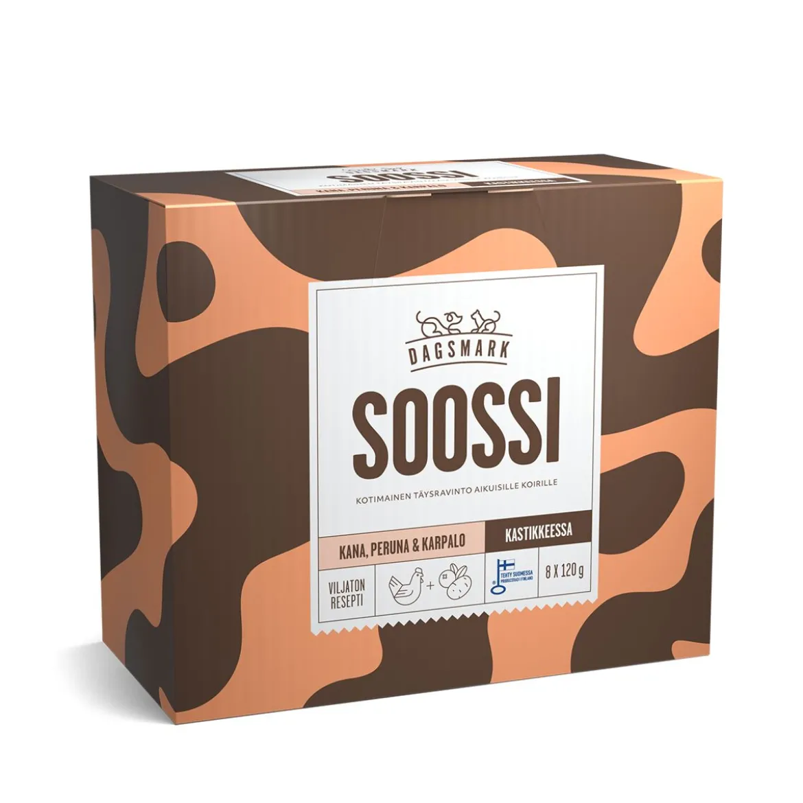 Dagsmark SOOSSI kana-peruna-karpalo kastikkeessa 8 x 120 g