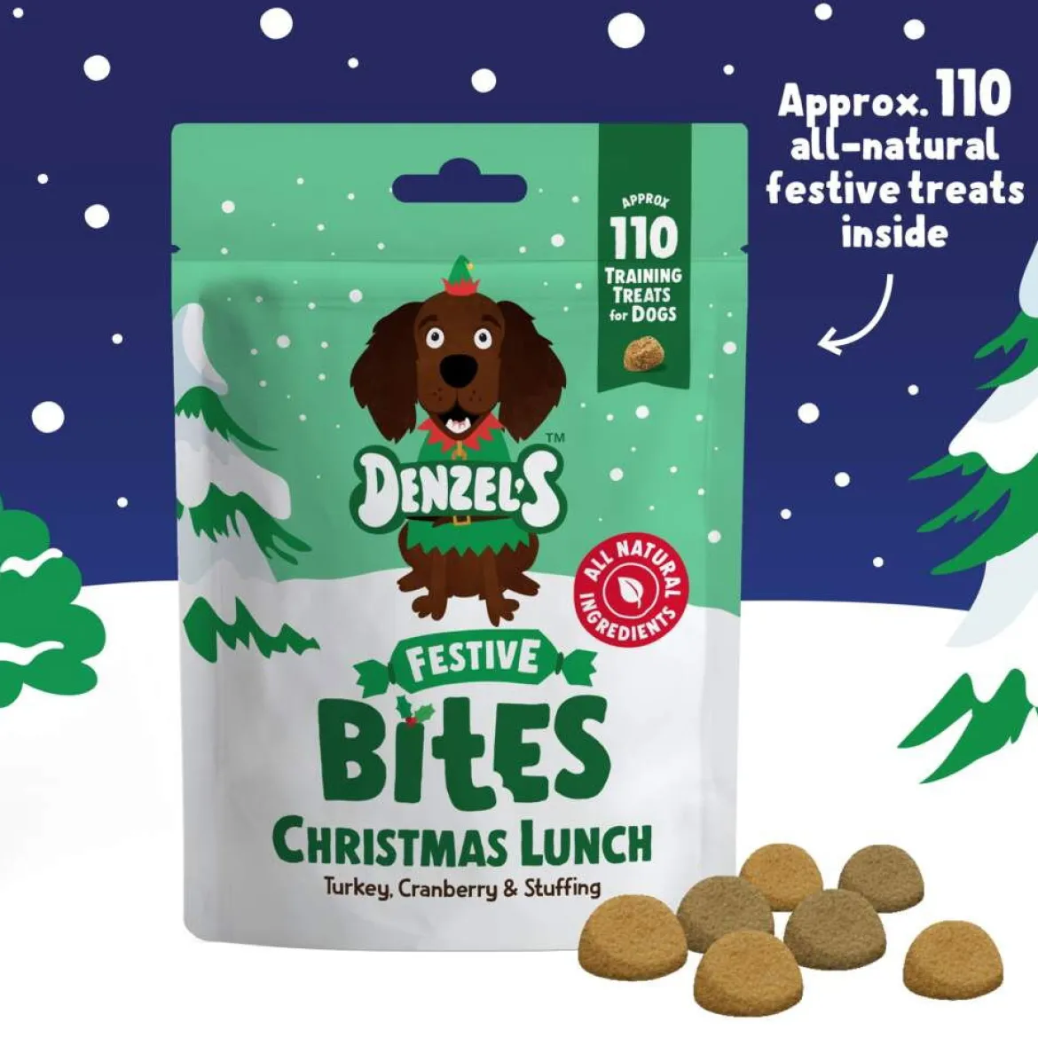 Denzel's Christmas Lunch Kalkkunaherkut koiralle 100g