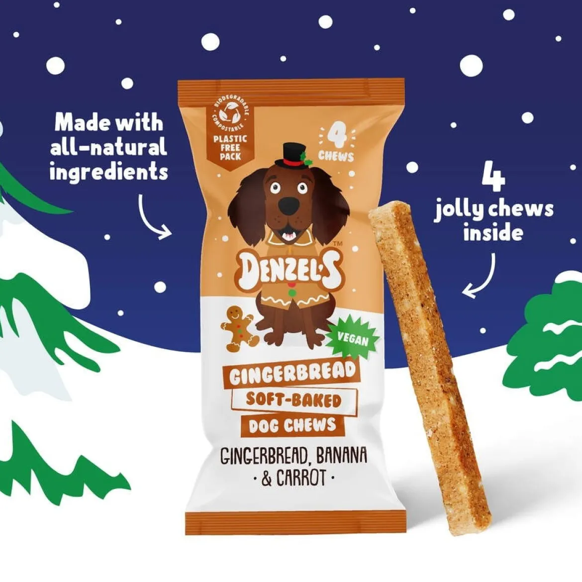 Denzel's Piparkakkuherkkutikut koiralle 75g
