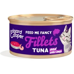Edgard&Cooper Cat fillets tonnikala & katkarapu 70g