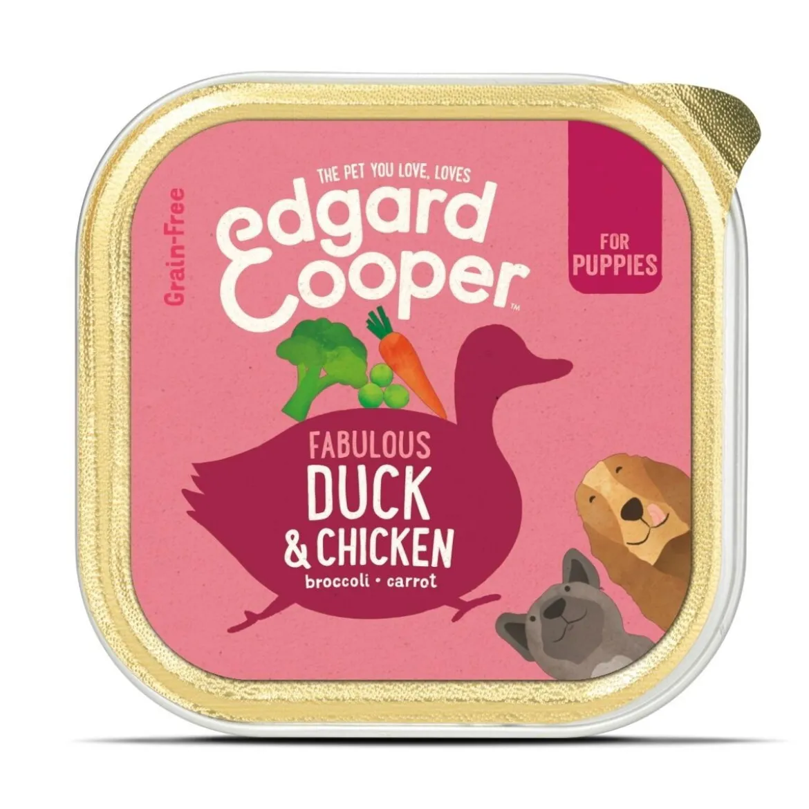 Edgard & Cooper Puppy Grain Free, ankka & kana