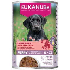 Eukanuba Dog Wet Puppy Nauta & Kurpitsa 400 g