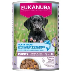 Eukanuba Dog Wet Puppy Taimen & Bataatti 400 g