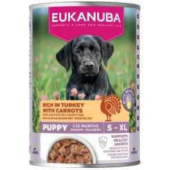 Eukanuba Dog Wet Puppy Turkey with Carrots 400g