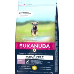 Eukanuba Grain Free Puppy Small/medium Chicken 2 x 12kg