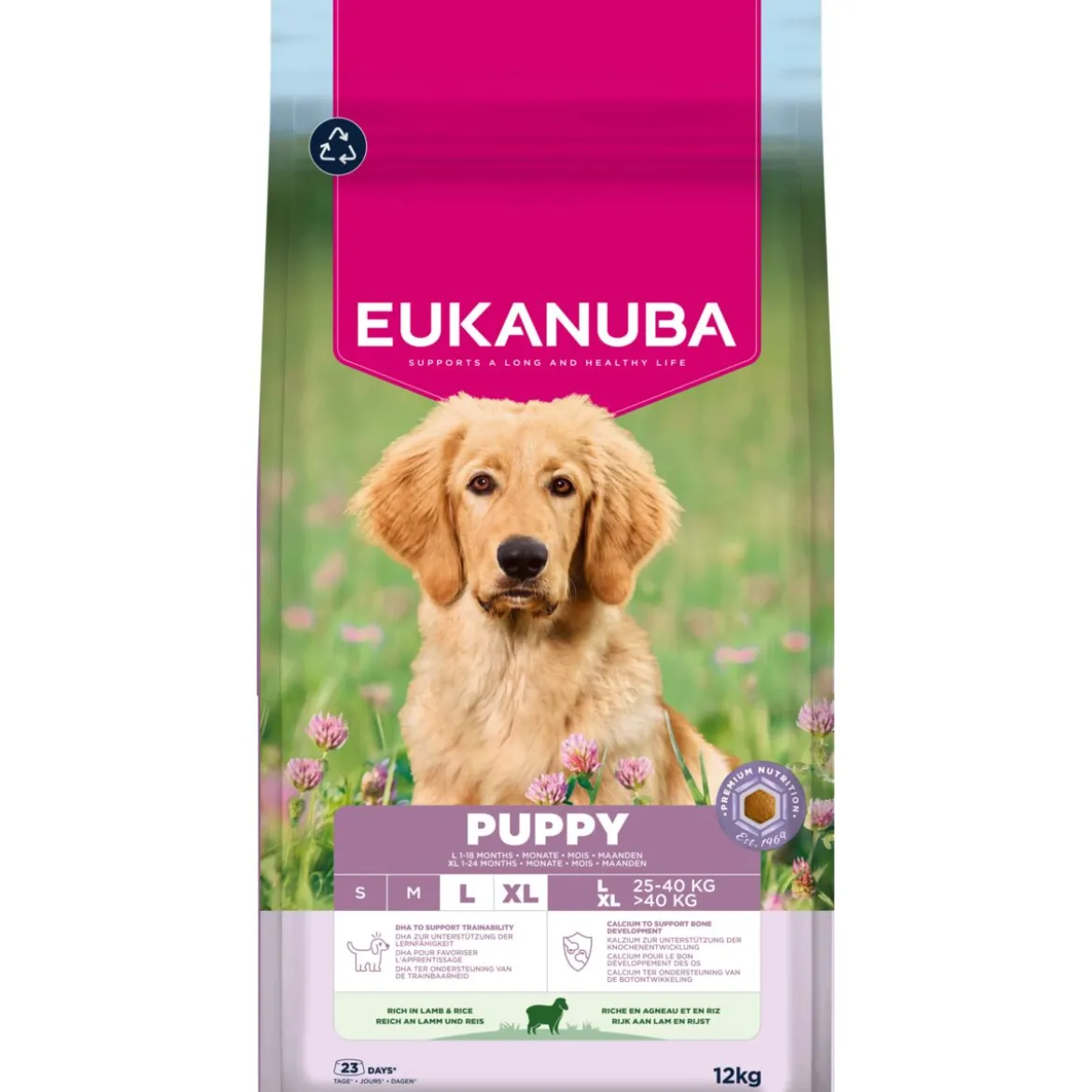 Eukanuba Puppy&Jr LB Lamb&Rice 2 x 12kg