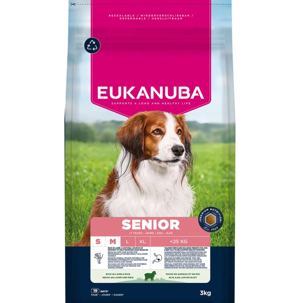 Eukanuba Senior Small & Medium Breed Lamb & Rice