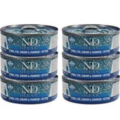 Farmina N&D Cat Ocean Tuna & Pumpkin Kitten 6 x 70 g