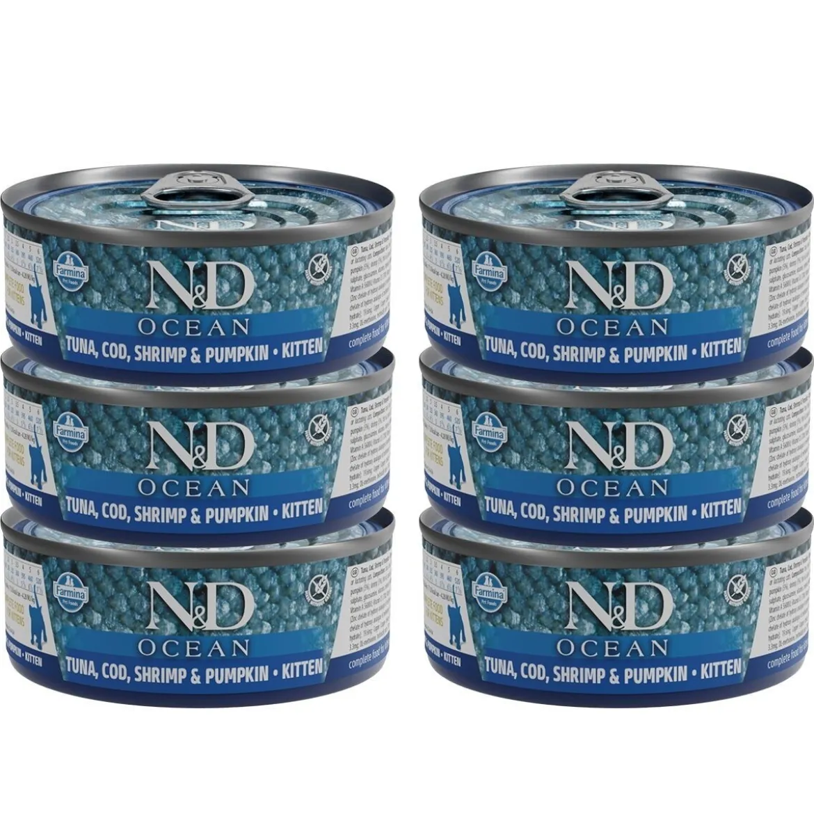 Farmina N&D Cat Ocean Tuna & Pumpkin Kitten 6 x 70 g