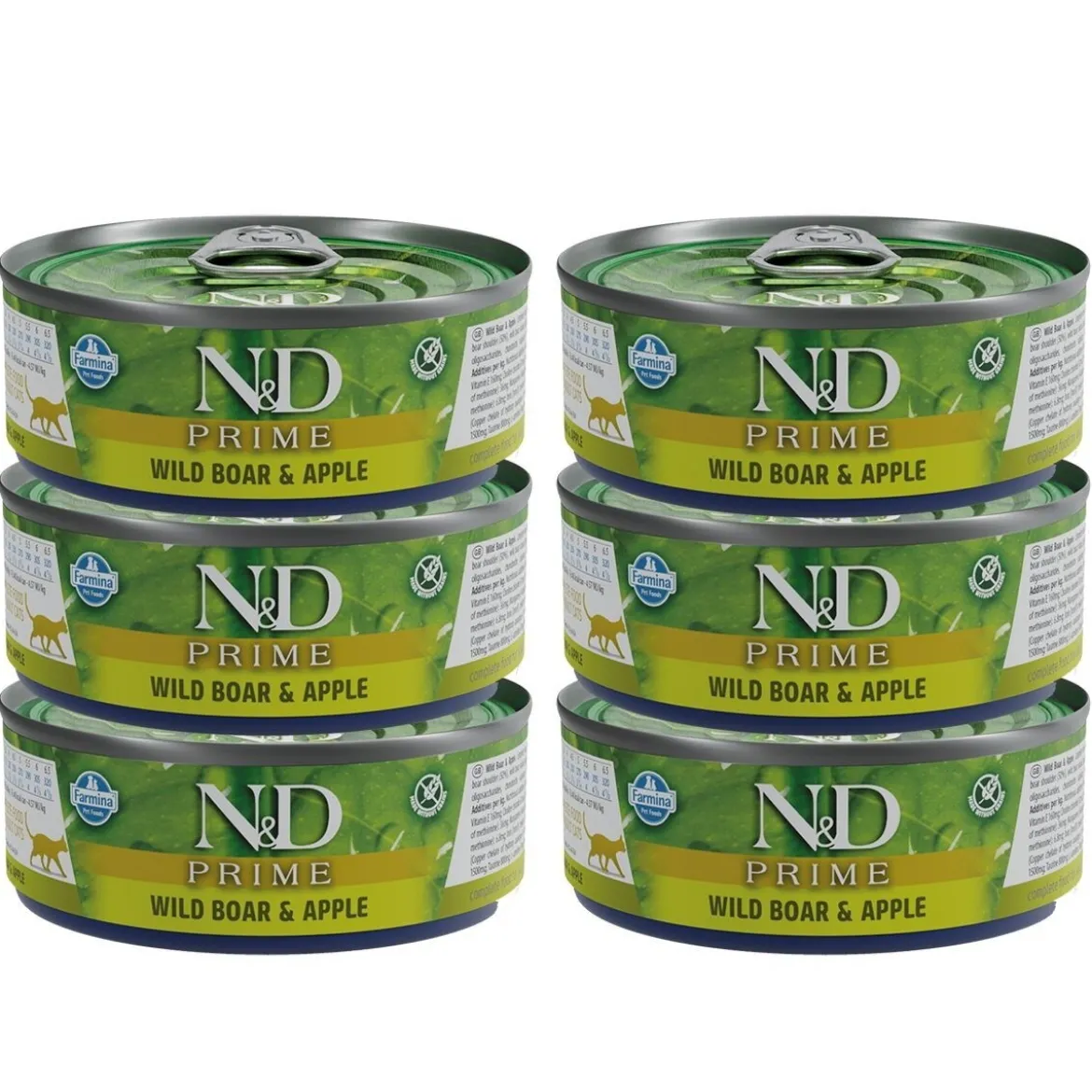 Farmina N&D Cat Prime Wild Boar & Apple 6 x 70 g