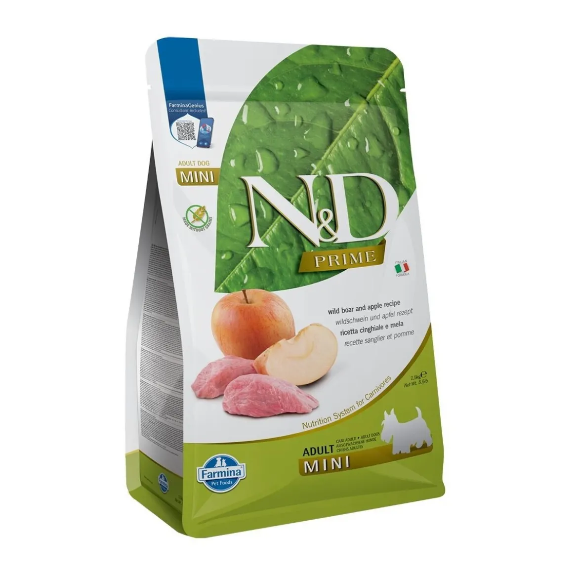 Farmina N&D Prime Dog Wild Boar & Apple S 2,5 kg