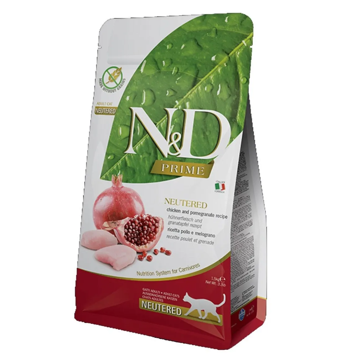 Farmina N&D Prime Neutered Cat Chicken & Pomegranate 1,5 kg