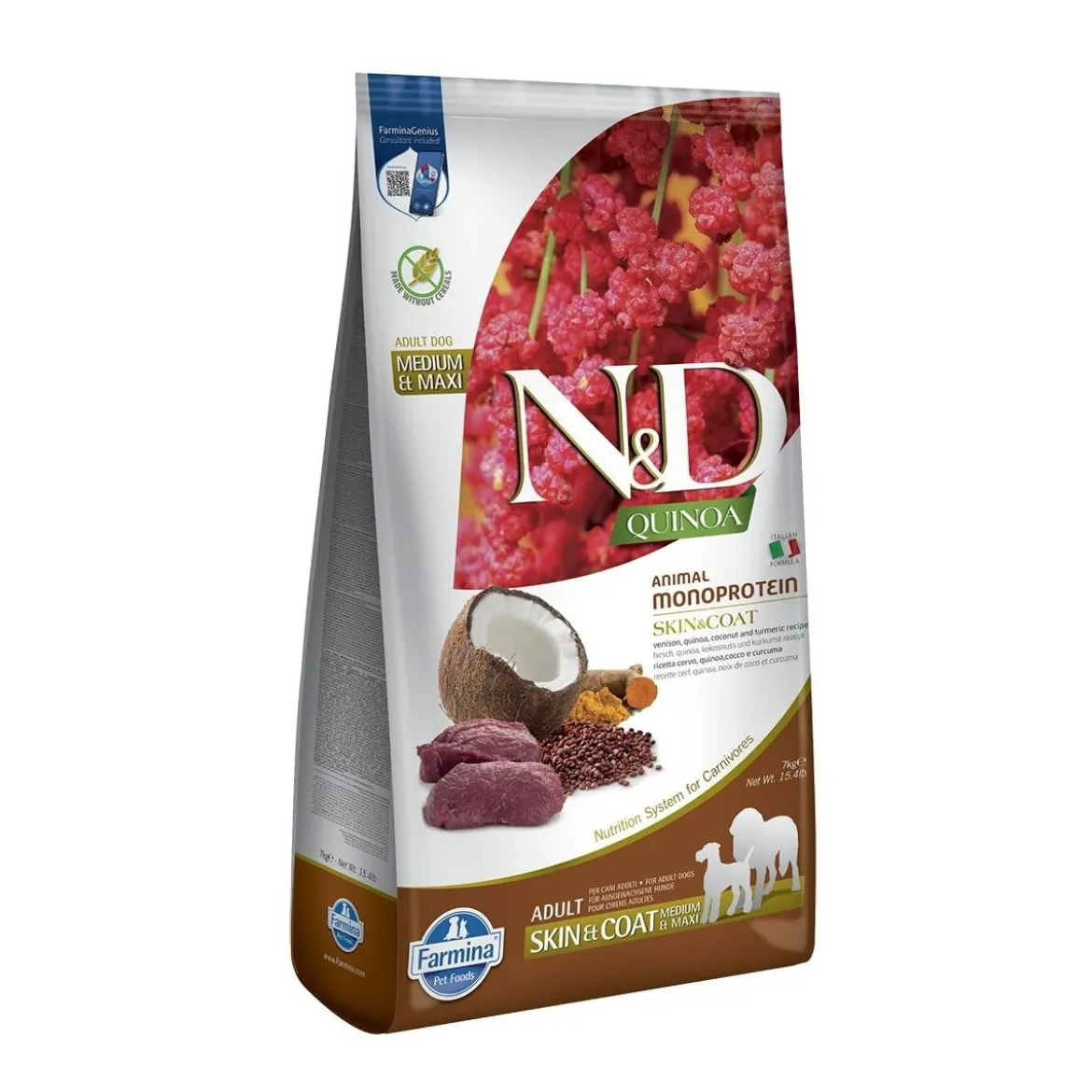 Farmina N&D Quinoa Dog Skin&Coat Venison