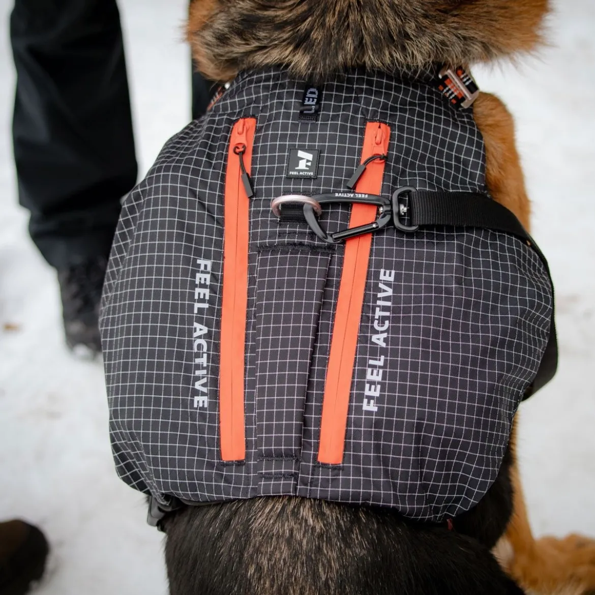 Feel Active Trekbag -koiran valjaat, musta