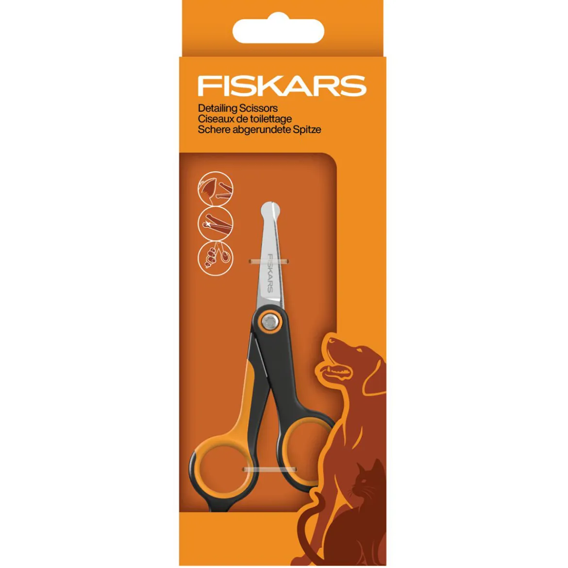 Fiskars pyöreäkärkiset sakset
