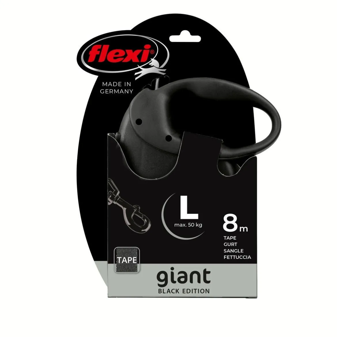 Flexi Giant L Black Edition 8m