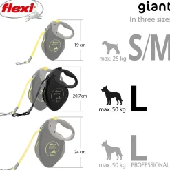 Flexi Giant L Black Edition 8m