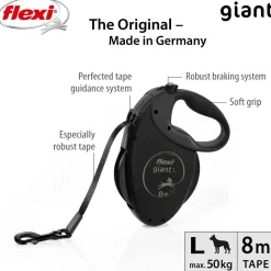 Flexi Giant L Black Edition 8m