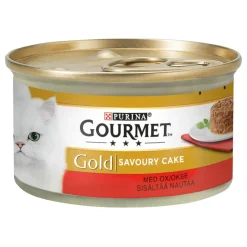 Gourmet Gold Savoury Cake Nautaa ja tomaattia kastikkeessa 24x85g
