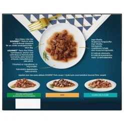 Gourmet Perle Mini Fillets Meat&Fish Gravy 24x85g