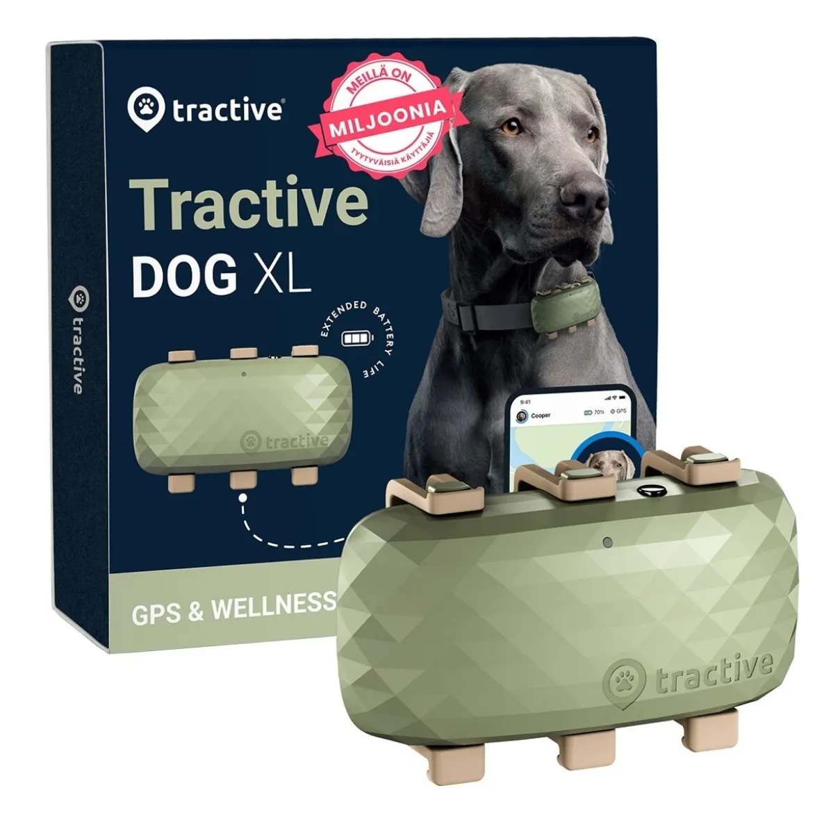 GPS koiralle Tractive XL