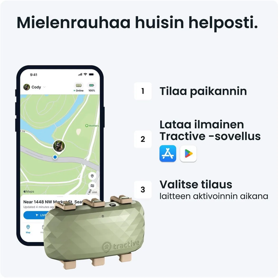 GPS koiralle Tractive XL