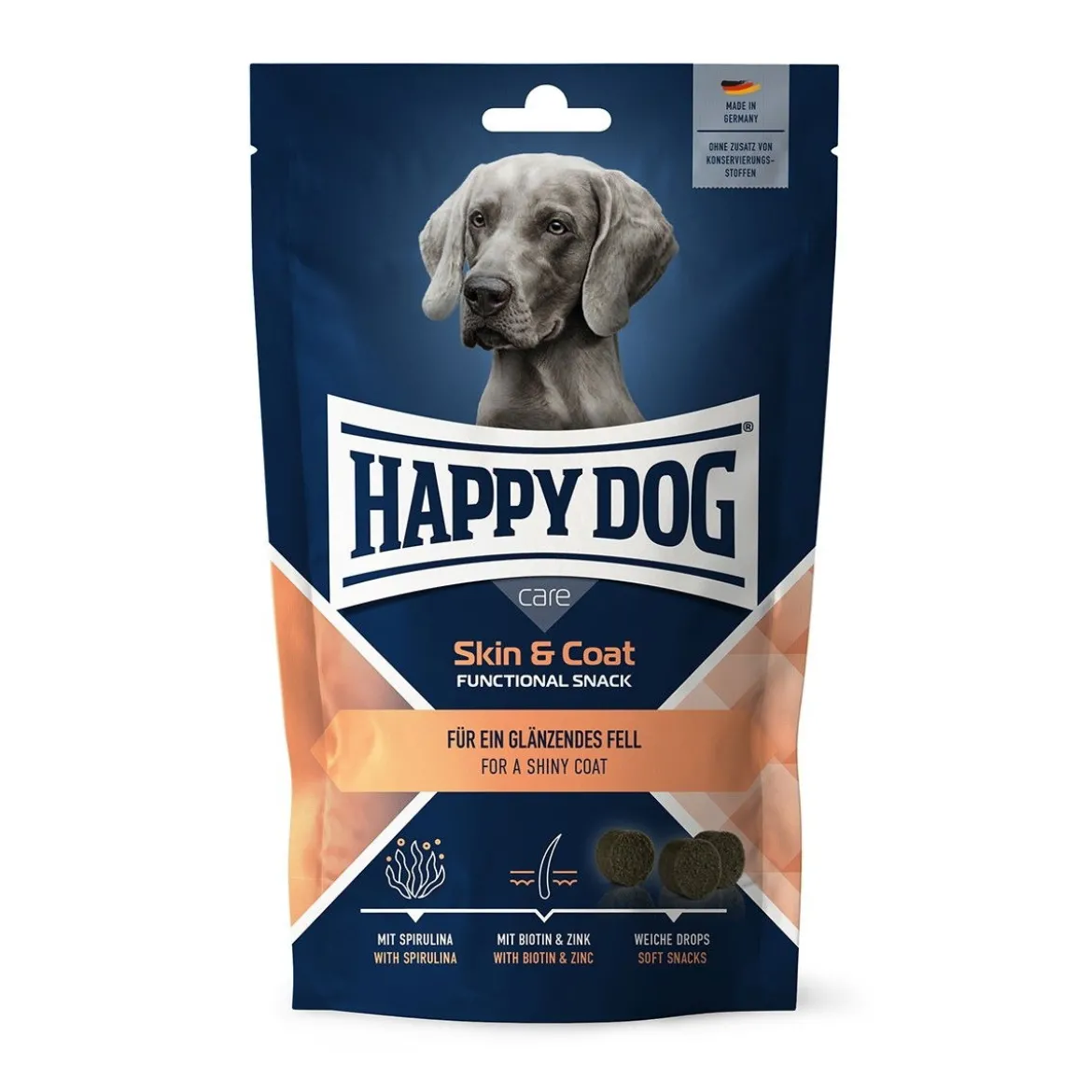 Happy Dog Care Snack Skin&Coat 100g