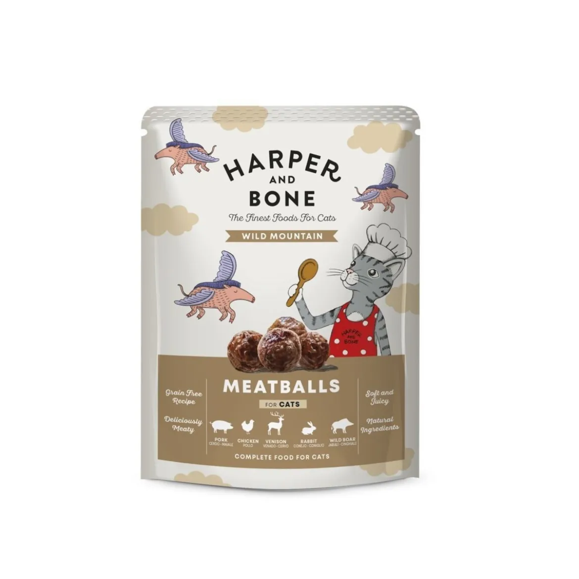 Harper & Bone Cat Pouch Adult Wild Mountain 85 g