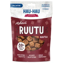Hau-Hau Champion Mehevä Ruutu Nautaa 140g