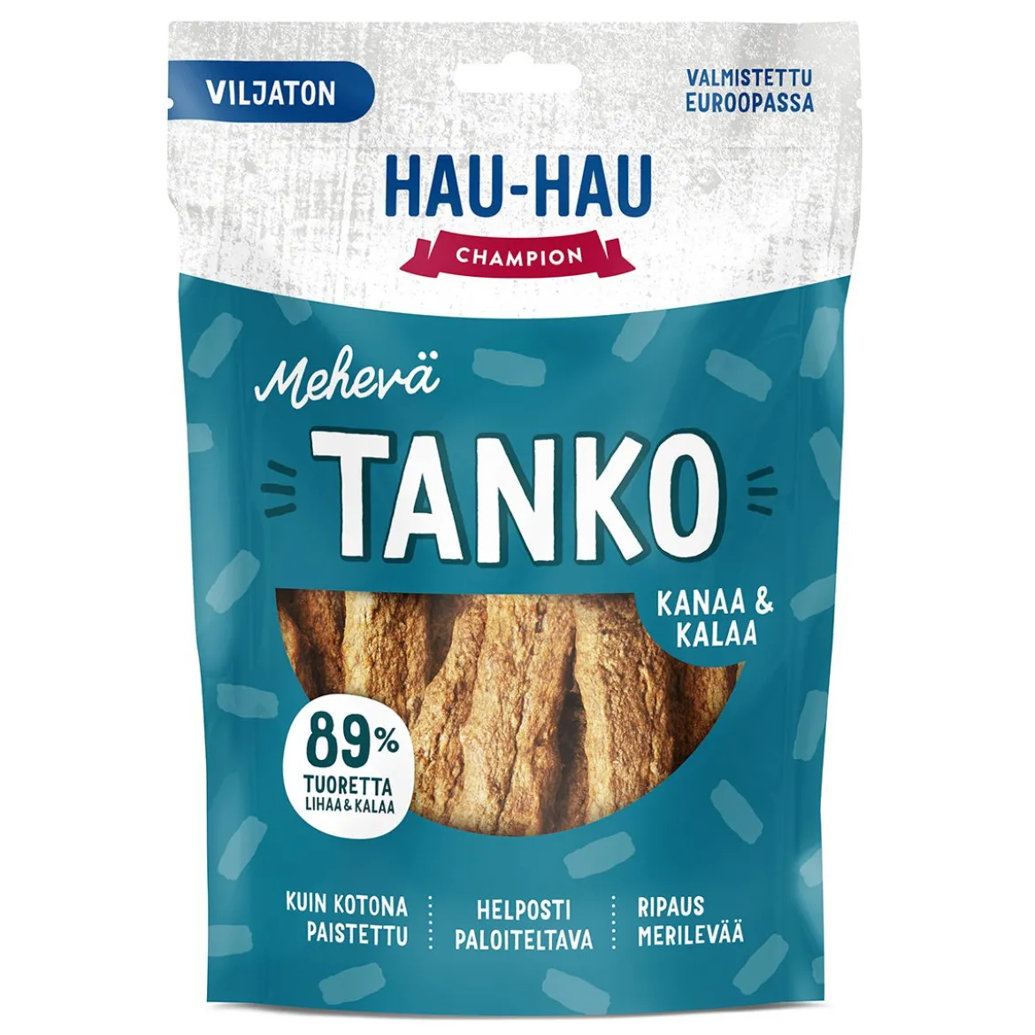Hau-Hau Champion Mehevä Tanko Kanaa ja Kalaa 140g