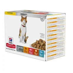 Hill's Science Plan Cat Adult Sterilised Chicken, Fish, Trout & Turkey 12x85 g
