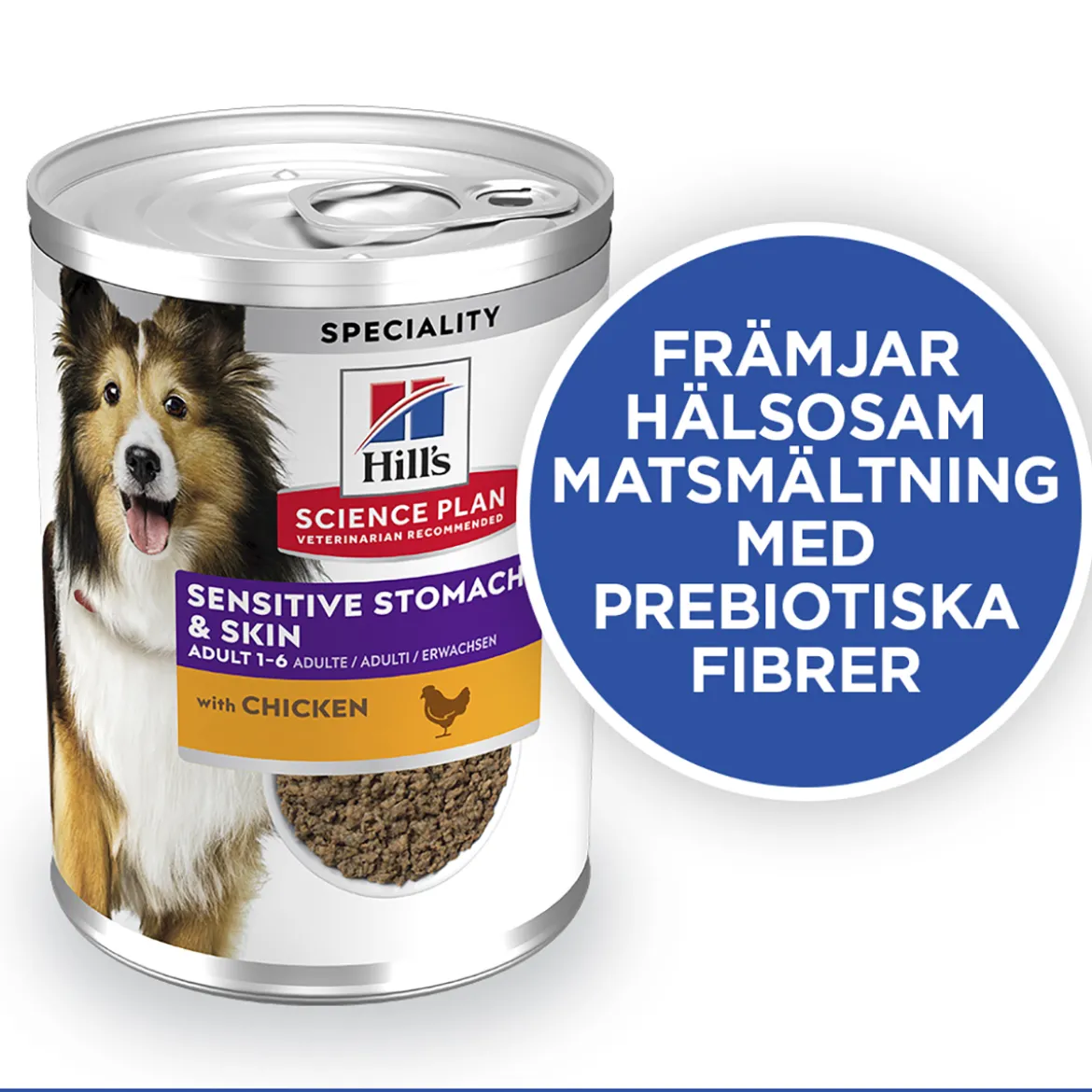 Hill's Science Plan Dog Sensitive Stomach & Skin Chicken & Vegetables 370g