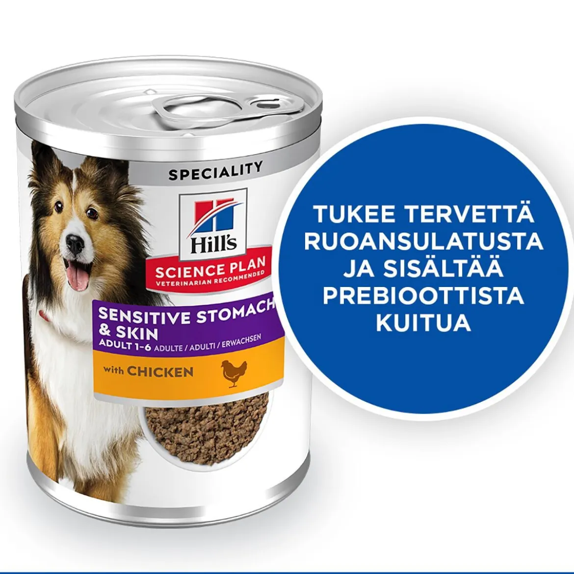 Hill's Science Plan Dog Sensitive Stomach & Skin Chicken & Vegetables 370g