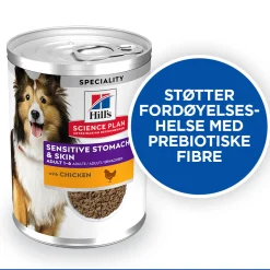 Hill's Science Plan Dog Sensitive Stomach & Skin Chicken & Vegetables 370g