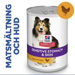 Hill's Science Plan Dog Sensitive Stomach & Skin Chicken & Vegetables 370g