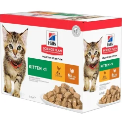 Hill's SP Feline Kitten Poultry Multipack 12x 85 g