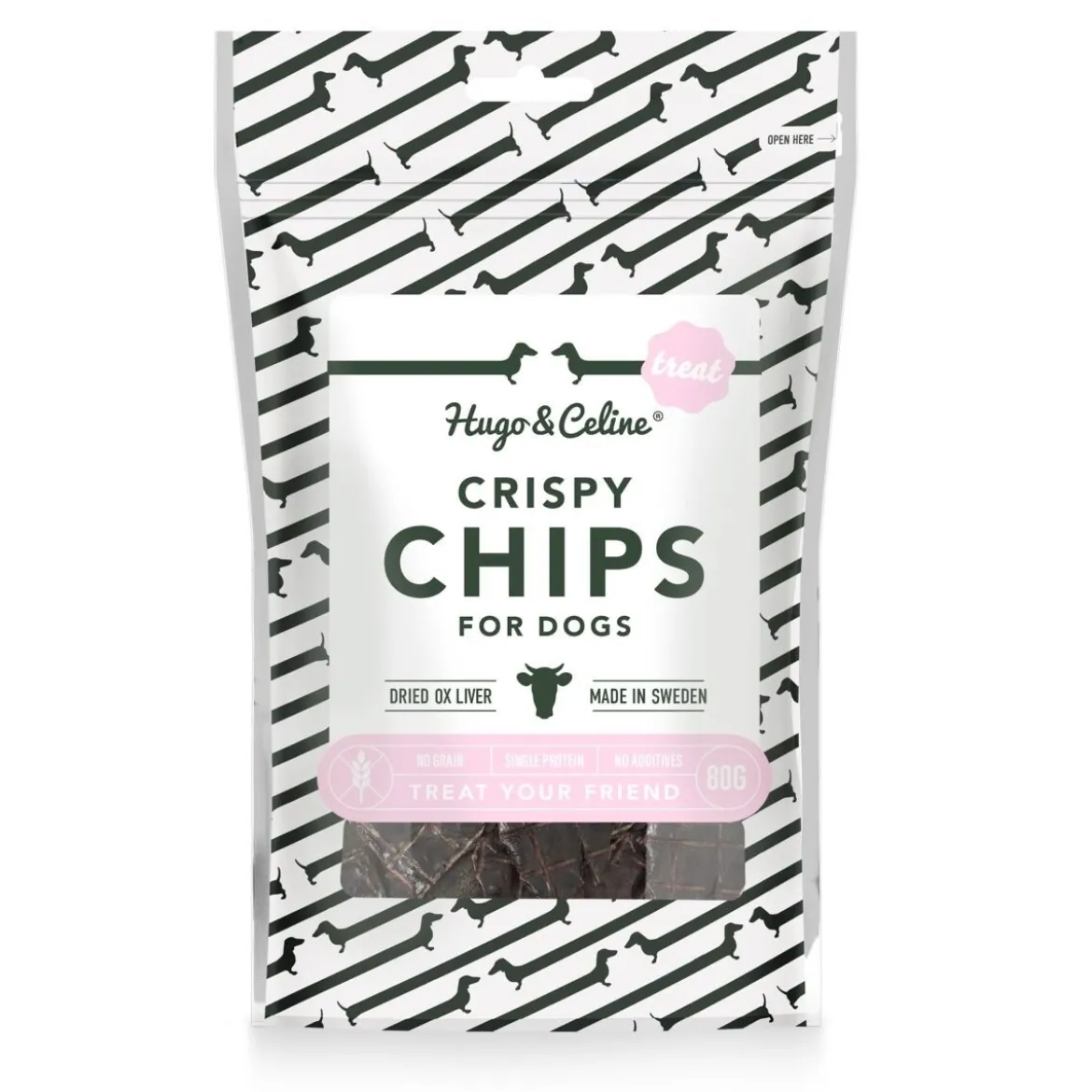 Hugo&Celine Crispy Chips maksakeksit 80g