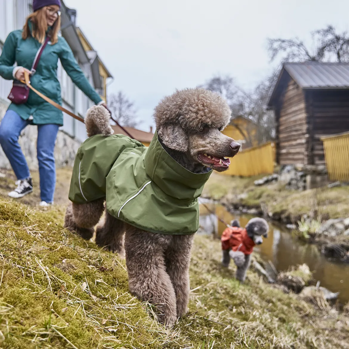 Hurtta Mudventure sadetakki, metsänvihreä