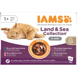 Iams Advanced Nutrition Jelly Liha- ja kalalajitelma 12 x 85 g