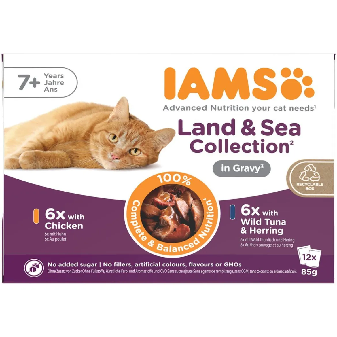 Iams Advanced Nutrition Senior Gravy Multipack 12 x 85 g