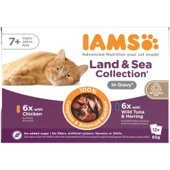 Iams Advanced Nutrition Senior Gravy Multipack 12 x 85 g