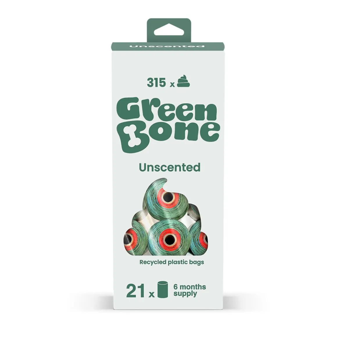 Kakkapussit Green Bone, hajustamaton