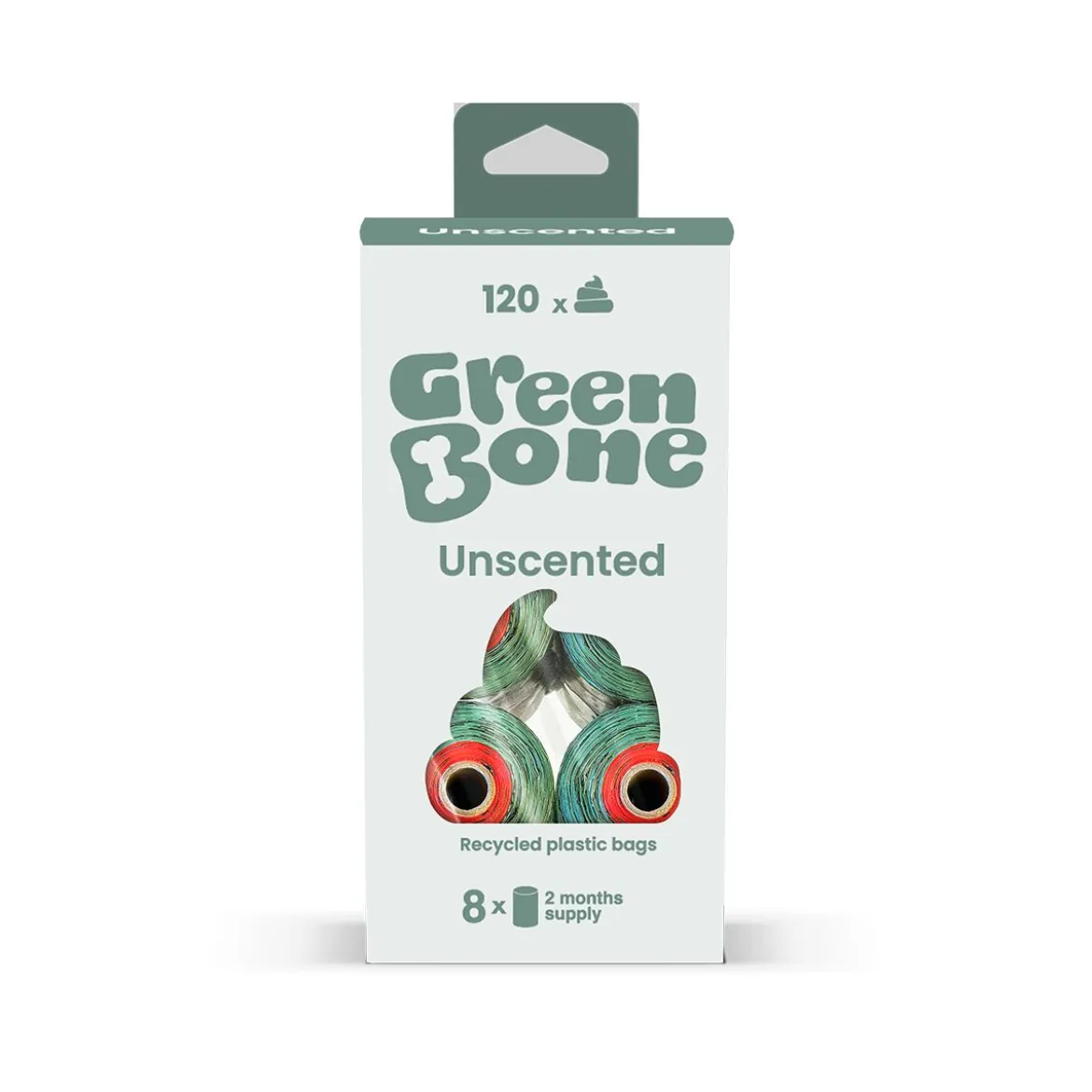 Kakkapussit Green Bone, hajustamaton