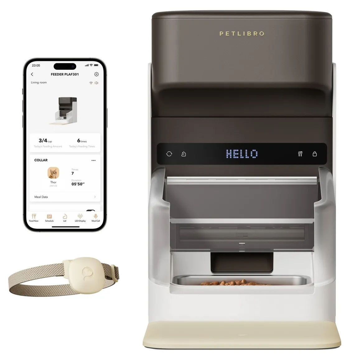 Kissan ruokinta-automaatti Petlibro One RFID-lukijalla