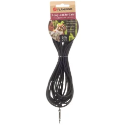 Kissan talutushihna Flamingo Caspar 5m/4mm, musta