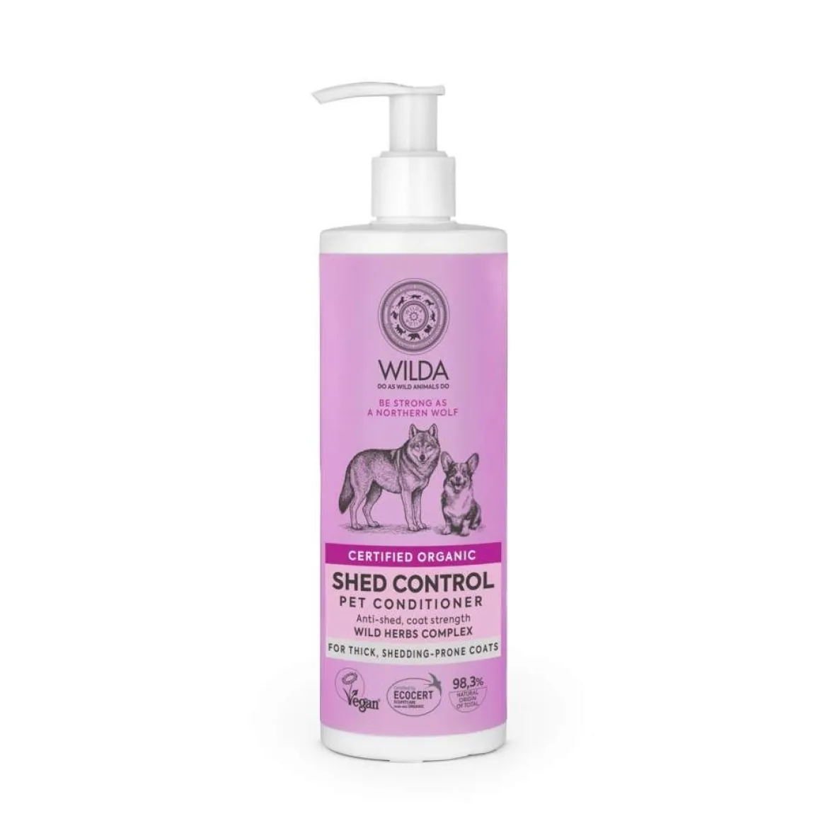 Koiran hoitoaine Wilda Siberica Shed control 400ml