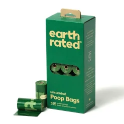 Koirankakkapussit Earth Rated PCR-muovia, hajusteeton