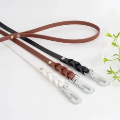 Koiran näyttelyhihna Tyylivoitto Braid, ruskea
