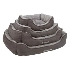 Koiran reunallinen peti Scruffs Cosy, harmaa