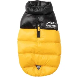 Koiran takki FuzzYard Harlem Puffer, keltainen